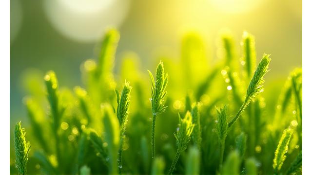 Frische grüne Sprossen und Kräuter